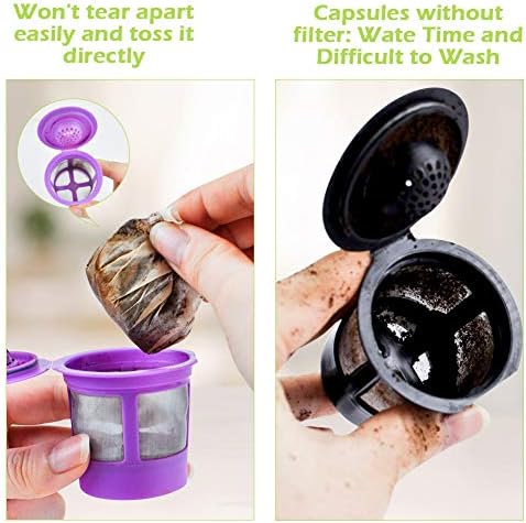 CAPMESSO K Cup Filters Disposable for Keurig Reusable K Cup, 200ct White