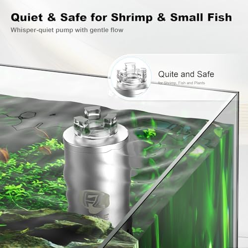 FZONE Aquarium Surface Skimmer with 4-Speed Controller for Planted Tanks