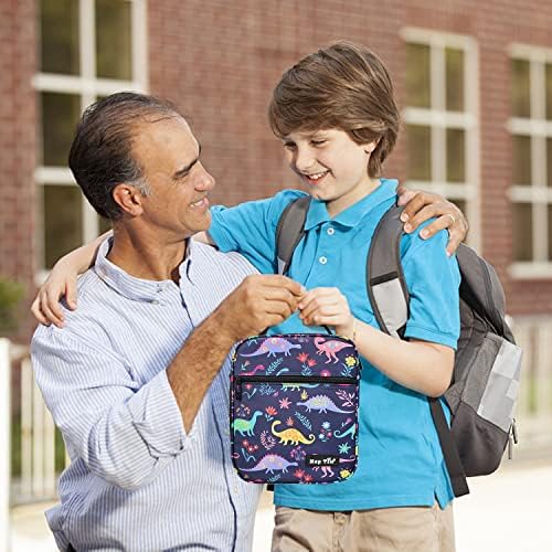 Hap Tim Lunch Box Insulated Lunchbox Mini Lunch Bag Thermal Meal Tote Kit, Dinosaur (18654-DS)