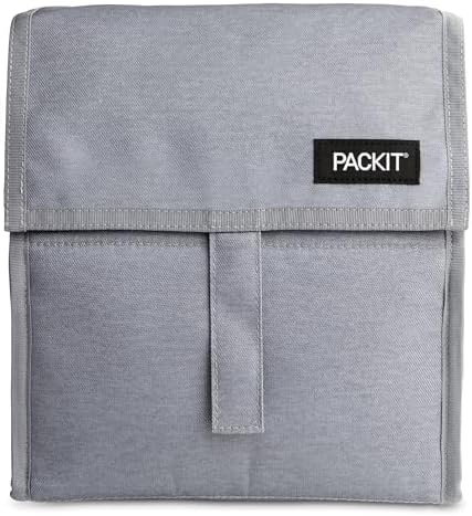 PackIt Freezable Lunch Bag, Gray Fog