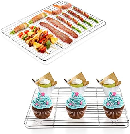 P&P CHEF 4 Pcs Baking Wire Rack for Cooling, 11.6 Inch