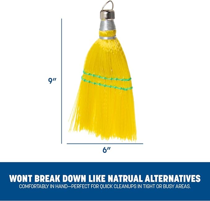 Carlisle FoodService Products 3663400 Synthetic Corn Whisk, 9.00, 7.5" Height, 7.5" width, 9" Length, Plastic (colors may vary), 1 Count (Pack of 1)