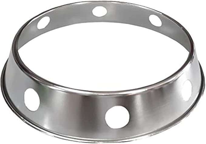 Sunrise Kitchen Supply Plated Reversible Steel Wok Ring (7.5"/10")