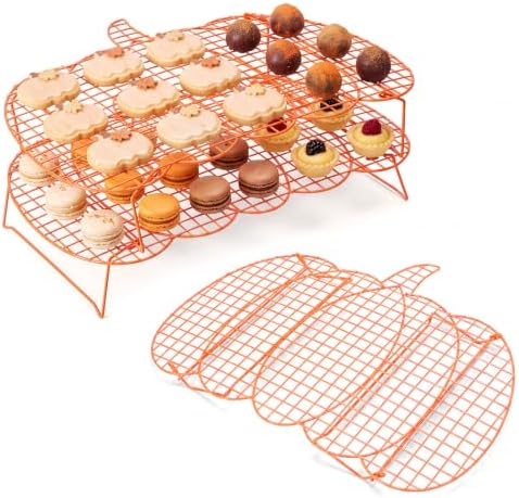 Frienda 3 Tier Thanksgiving Pumpkin Cooling Rack Collapsible 16x12", 1 Pcs