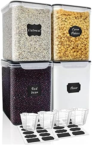 M MCIRCO Large 4 Pack, 5.2L/175oz Food Storage Containers