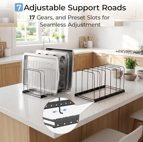 ORDORA 2PC Cutting Board Holder, Kitchen Organizer for Lightweight Cookware