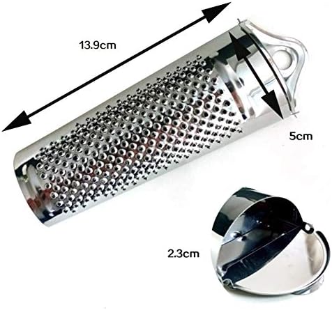 Nutmeg Grater, Stainless Steel Mini Cheese Grater, Upgraded Lemon Zester