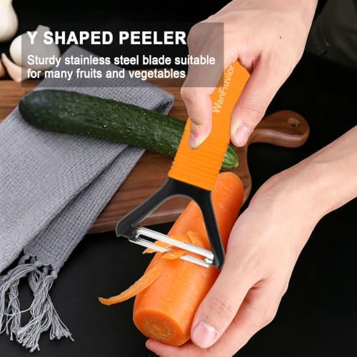 Peelers for Kitchen, Swivel Vegetable Peeler and Y-Shaped Potato Peeler