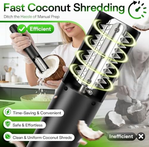 125W New Electric Coconut Grater (with 100 Pairs of Gloves)