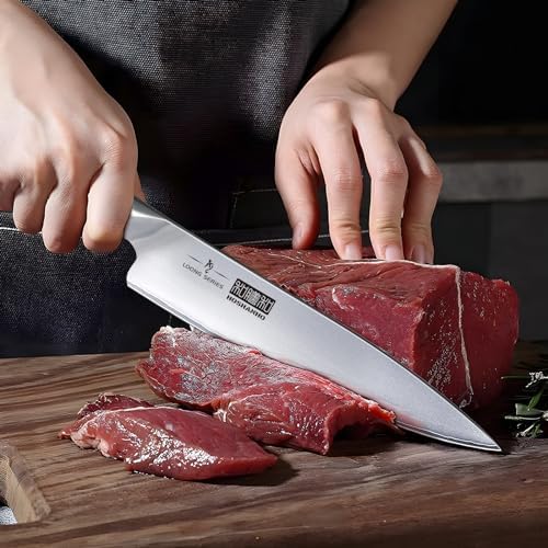 HOSHANHO 8PCS Kitchen Knife Set, Ultra Sharp Japanese Knife Sets with Block