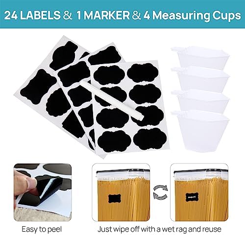 Vtopmart 10 PCS Flour and Sugar Storage Container Sets for Advanced Baker