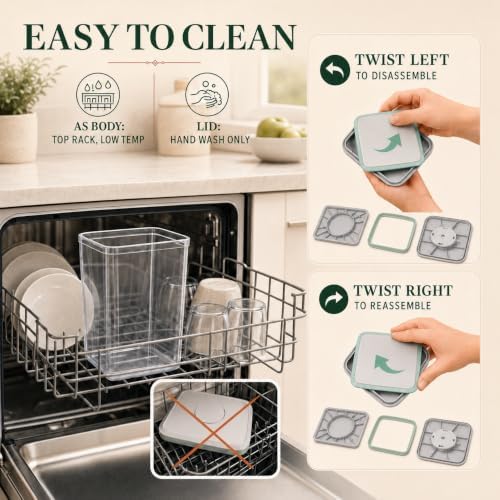 12-Piece Airtight Food Storage Containers, Pantry Canister Set