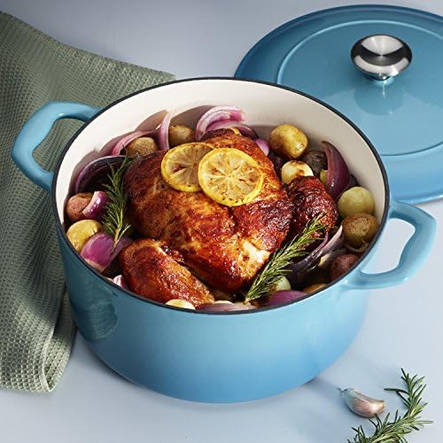 Tramontina Bestow Enameled Cast Iron 5.5-Qt Round Dutch Oven Pot with Lid