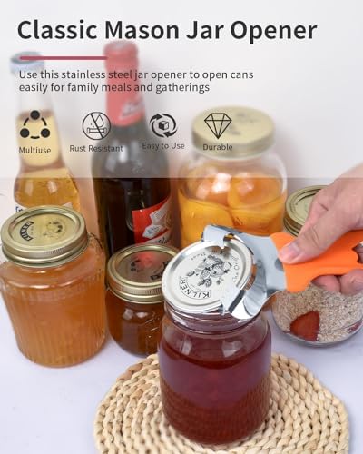 CYDW Mason Jar Opener Tool with Soft Touch Handle, for Canning Supplies