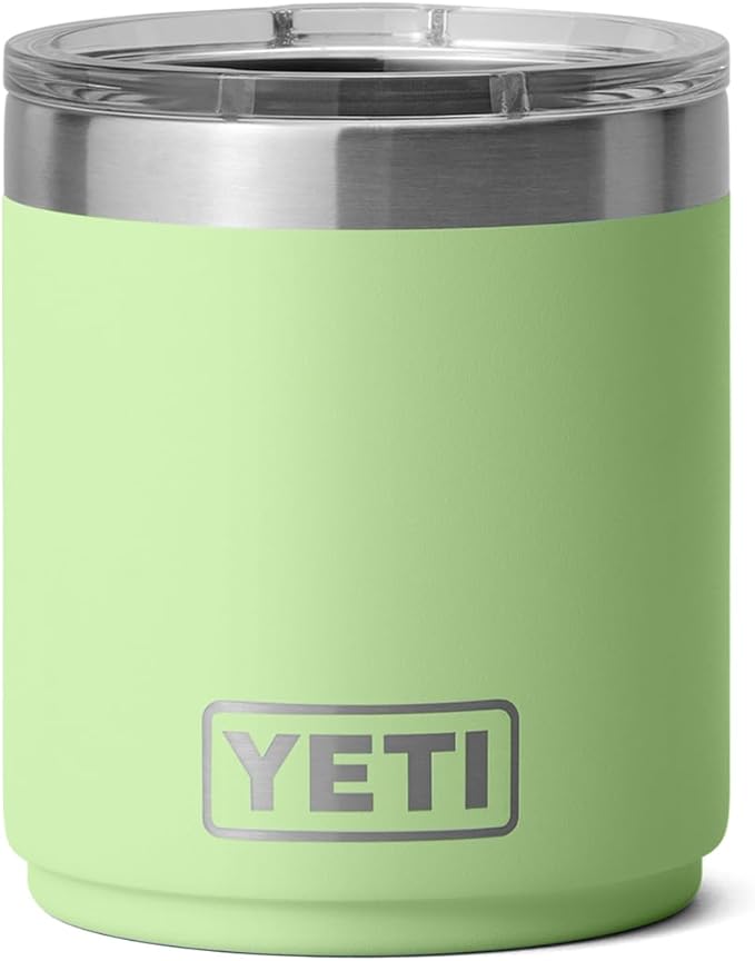 YETI Rambler 10 oz Stackable Lowball 2.0, Vacuum Insulated, Stainless Steel with MagSlider Lid, Key Lime