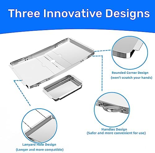 Grease Tray Replacement with Catch Pan for Dyna Glo Grill Adjustable Length