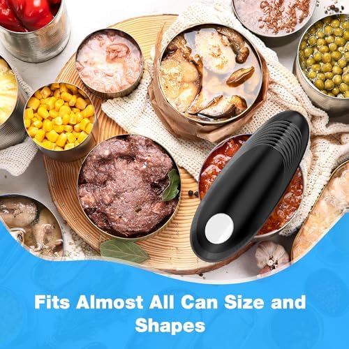 Electric Can Opener, Food Safe Automatic Can Opener with Smooth Edge, Open Your Cans with A Simple Press of Button, Can Opener Electric Kitchen Gifts for Seniors and Arthritis
