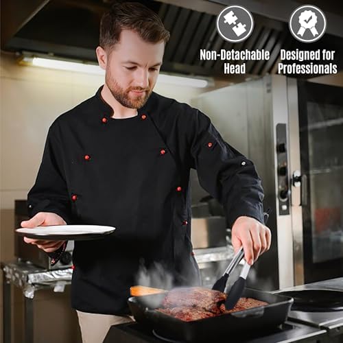 Kitchen Tongs Set, 2 Pack Stainless Steel with Silicone Tips
