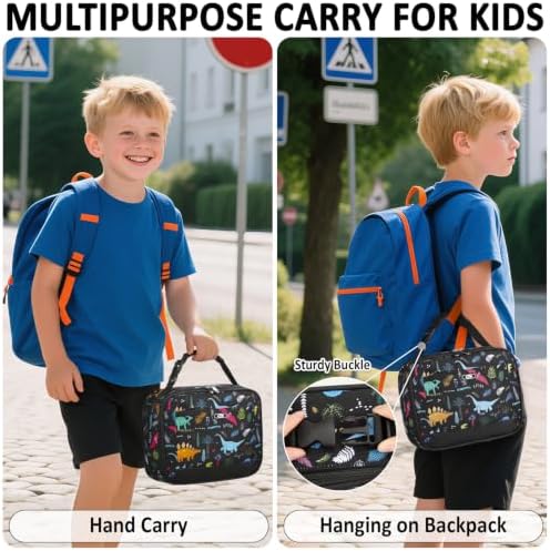 Tenot Lunch Box Kids Insulated Lunch Tote Bag Dinosaur