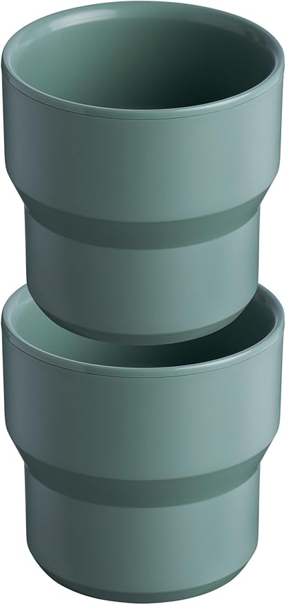 STANLEY Stay-Hot Stacking Camp Cup 10 oz | Press In Drink Through Lid | Cup for Coffee, Tea and Drinks | Insulated Stainless Steel Coffee Mug | BPA-Free