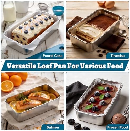 TeamFar Loaf Pan for Baking Bread, 9 x 5 Inch Bread Loaf Pan with Lid