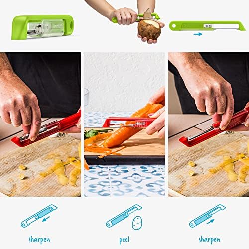 Dreamfarm Sharple Self-Sharpening Vegetable Peeler - Green