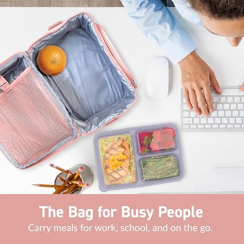 Bentgo Deluxe Insulated Lunch Bag with Adjustable Strap & Outer Pocket