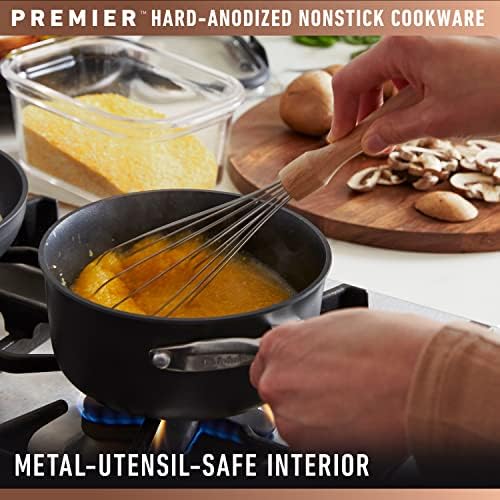 Calphalon Premier Hard-Anodized Nonstick Sauce Pan with Lid, 3.5 Quart