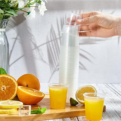 Lilymicky 500 Pack 3 oz Plastic Bathroom Cups, Clear Disposable Plastic Cup