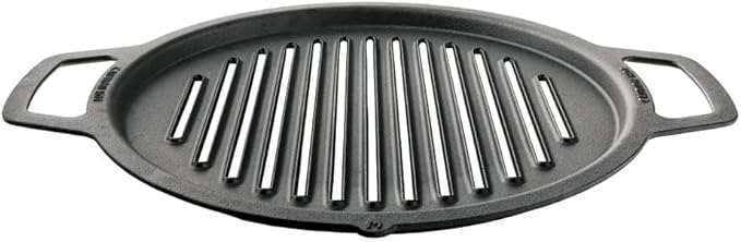 Solo Stove Large Cast Iron Grill Top, Cookware for Bonfire and Yukon fire pit, Fireplace accessory, Cooking surface: 17.75", Weight: 17 lbs