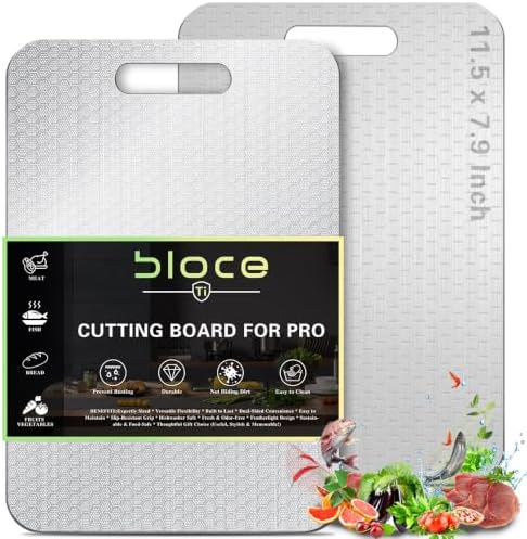 Titanium Cutting Board, 100% Pure Titanium Cutting Boards for Kitchen