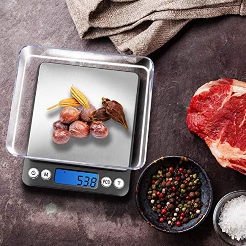 Fuzion Small Gram Scale 3000g, Digital Kitchen Food Scale, Gram and Ounce