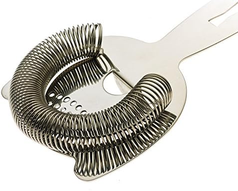 Barfly Heavy Duty Spring Bar Strainer, Stainless Steel