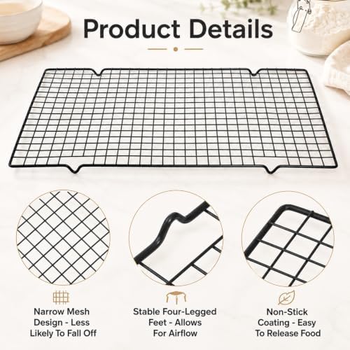 8 Packs Cooling Racks 16"x10" Baking Rack for Cooking and Baking