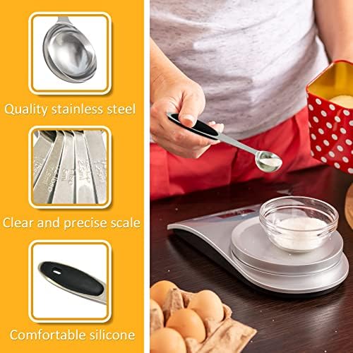 2PCS 1/2Tsp(2.5ml) Measuring Spoon, Stainless Steel Measure Scoop