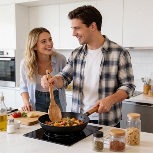 Acacia Wood Kitchen Utensils Set Non Toxic Wooden Spoon for Cooking Spatula