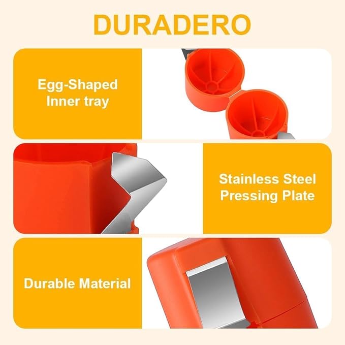 3Pcs Egg Shell Opener, 2026 New Egg Cracker Tool for Raw Eggs, Hard Boiled Egg Peeler Egg Cube Egg Separator Handheld, Stainless Steel Eggshell Breaker Egg Shell Cutter Kitchen Gadgets