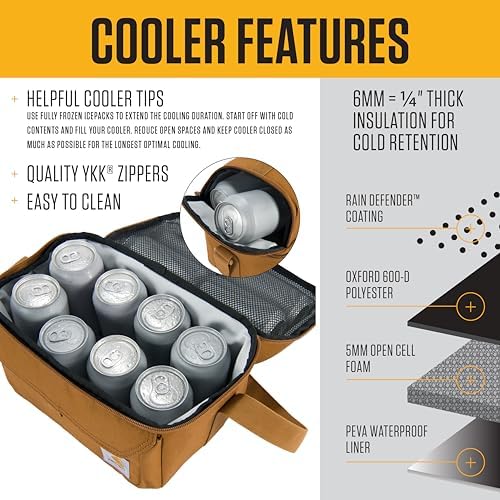Carhartt Insulated 12 Can Cooler Faded Fatigue