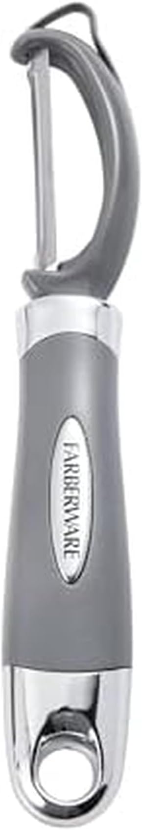 Farberware Pro2 Vegetable Peeler, Euro Peeler with Razor-Sharp Stainless Steel Blade, Swivel Peeler for Potatoes, Fruits, and Vegetables, Built-In Bud Remover, Dishwasher Safe