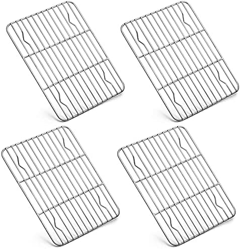 P&P CHEF 4 Pcs Baking Wire Rack for Cooling, 8.6 Inch