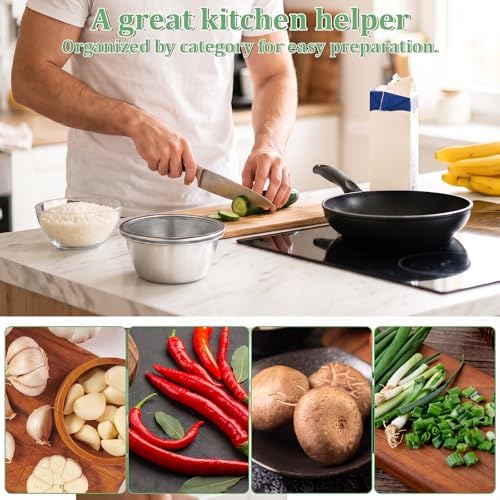 4 Pcs Mini Colander Food Strainer 304 Stainless Steel Fine Mesh Colander