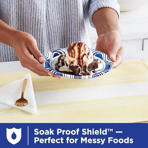 Dixie Ultra Small Paper Plates, Heavy Duty Disposable Plates, 6 7/8", 44 Ct