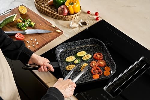 Zyliss Ultimate Ceramic Cookware, Non-Stick Grill Pan, 10.2"