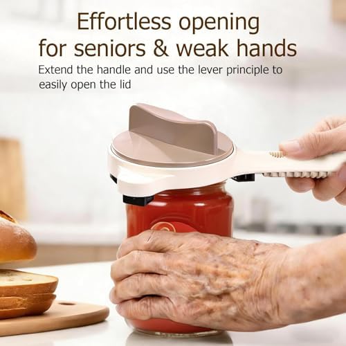 4-in-1 Jar Opener, Ruydiwale Adjustable Jar Opener for Seniors