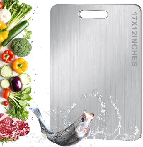 Titanium Cutting Board for Kitchen, Metal Non Stick Chopping Board