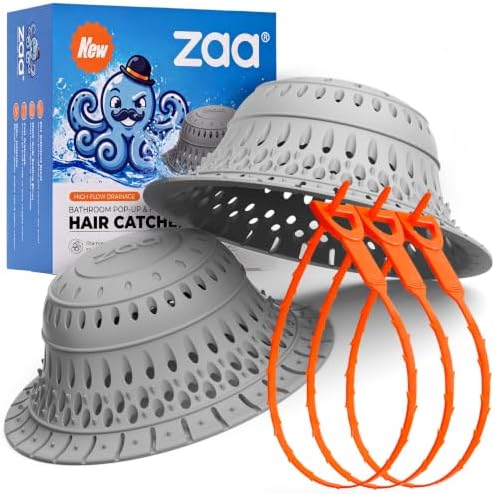 zaa Bathtub Drain Strainer Silicone Bathroom Stopper Fixture Accessories
