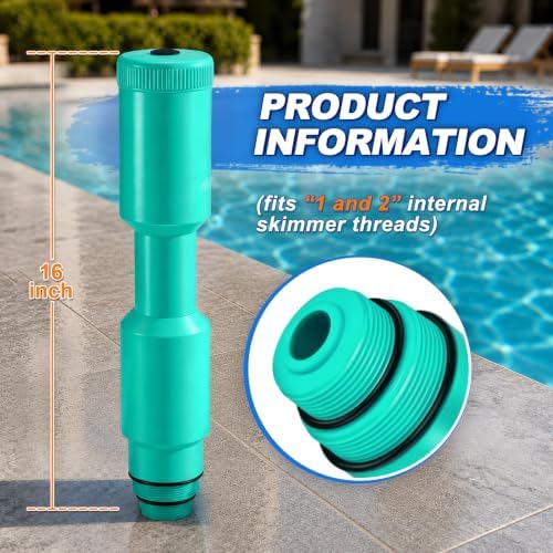 1 Pack Pool Skimmer Plug for 1-1/2 in and 2 in Threaded Skimmers