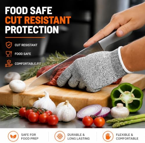 Premium Rolling Knife Sharpener Kit - High Carbon 400/1000/3000 Grit Diamond & Ceramic Discs, 15° & 20° Angles, Leather Strop & Anticut Gloves | Knife Sharpener for Chef, Santoku, & Utility Knives