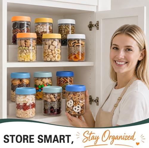 Overnight Oats Containers with Lids, Jars for Overnight Oats, Mason jar