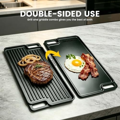 Reversible Cast Iron Griddle Pan 16 Inch